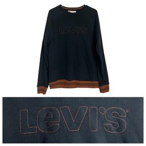 Levi’s Men’s Crewneck Pullover Sweatshirt Embroidered Logo Size Medium